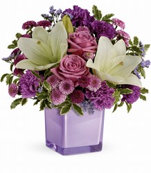 Teleflora's Pleasing Purple Bouquet from Gilmore's Flower Shop in East Providence, RI